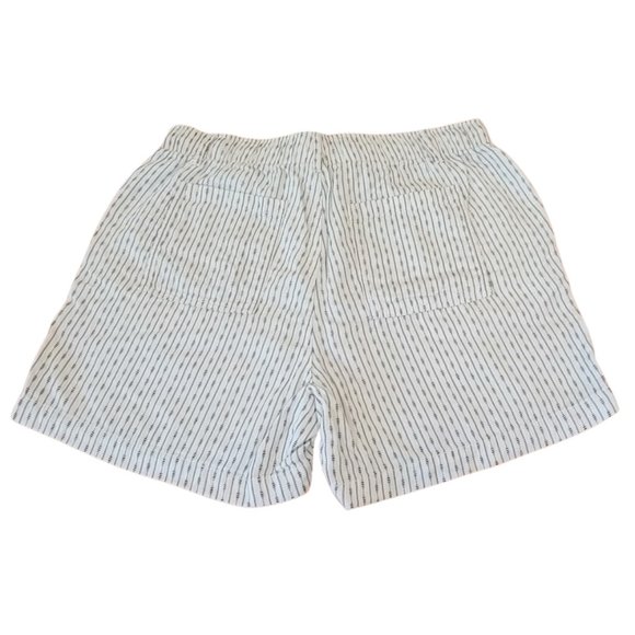 NWT- Old Navy- High Rise Cotton Twill White & Black Patterned Shorts, SZ Large - Picture 4 of 14